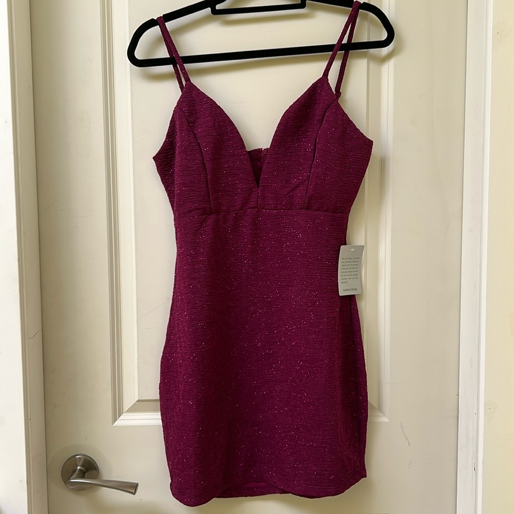 New! BaileyBlue Magenta Mini Dress